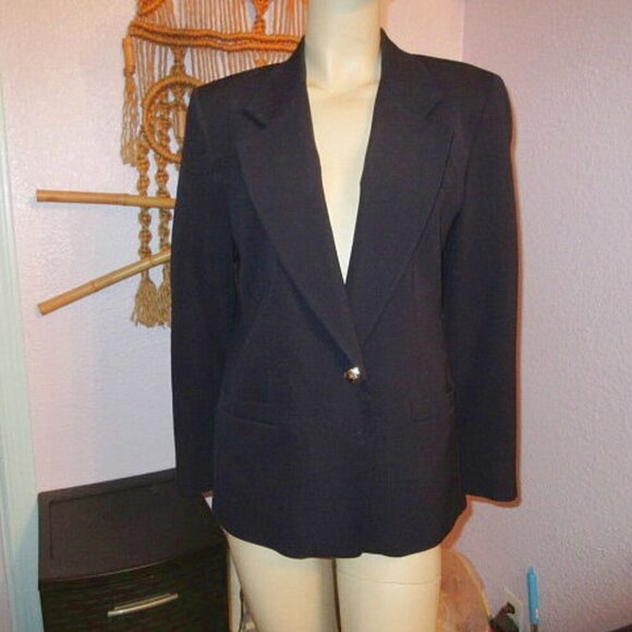 Vtg Austin Reed Women's Blazer Jacket Size 14P Worsted Wool Lined Pockets USA - Picture 1 of 12
